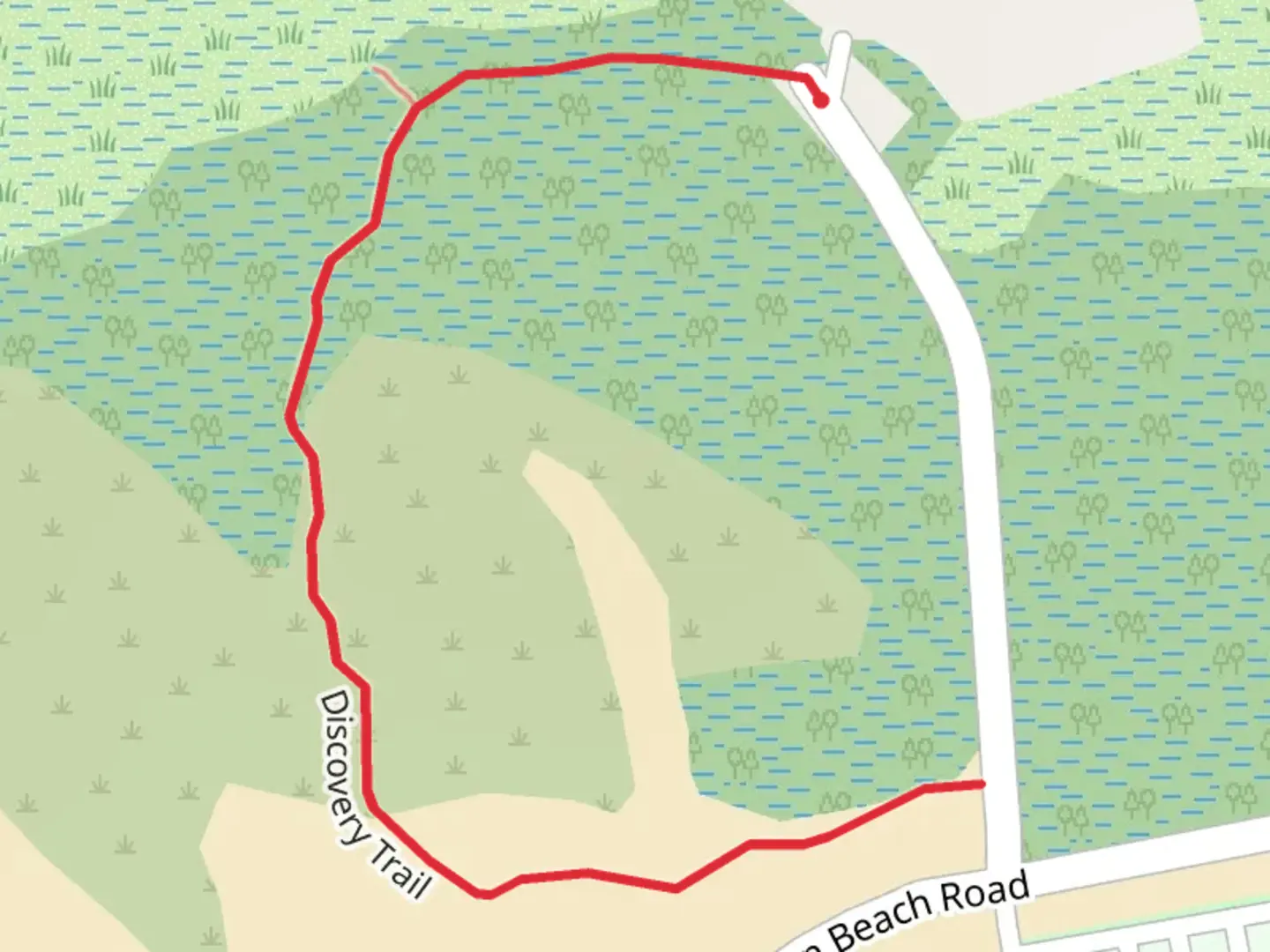 An image depicting the trail Discovery Trail and its surrounding area.