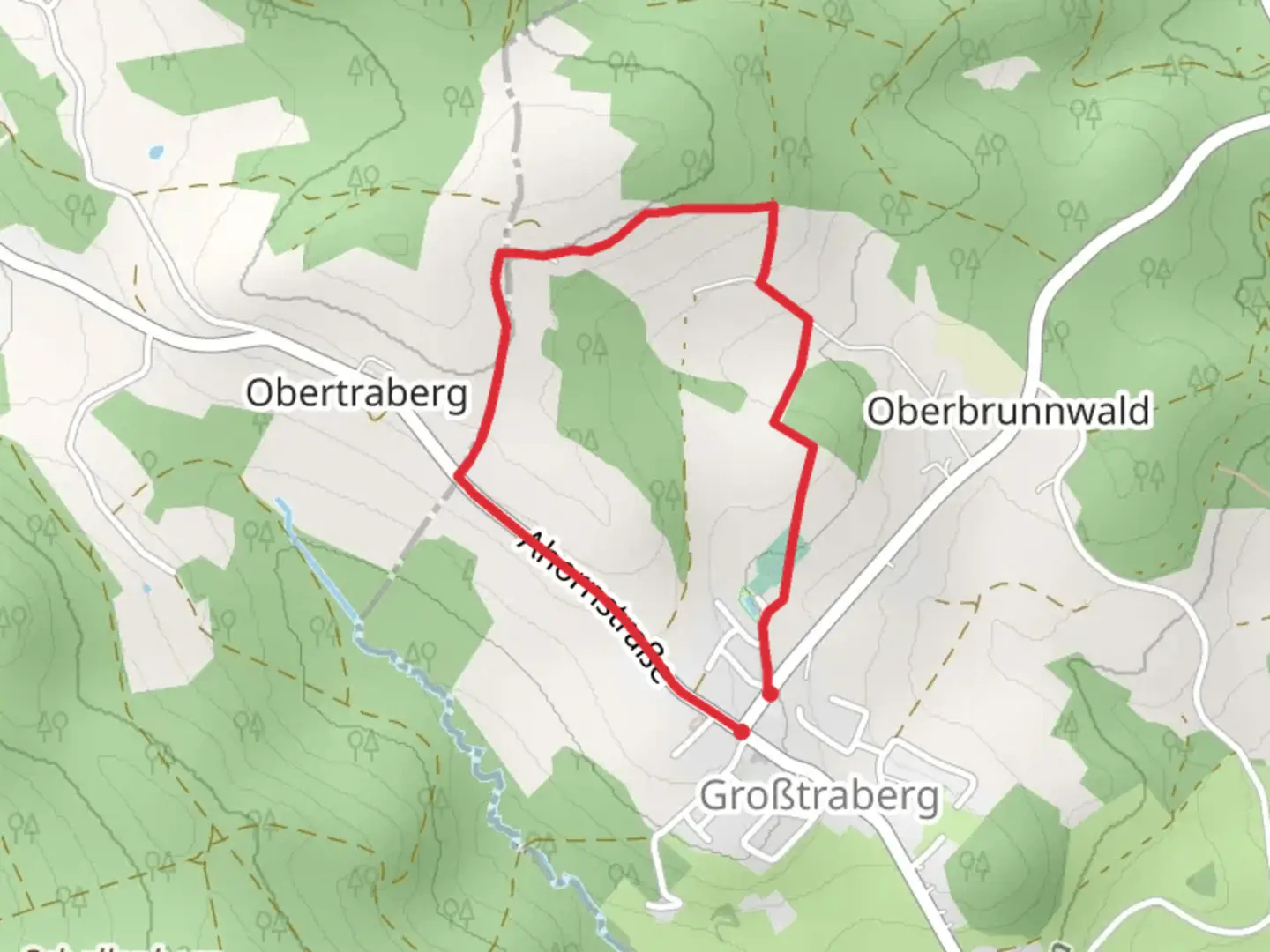 An image depicting the trail Panoramarunde and its surrounding area.