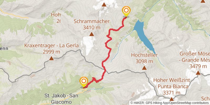 Dream Path - Traumpfad - Munich to Venice stage 14 Map