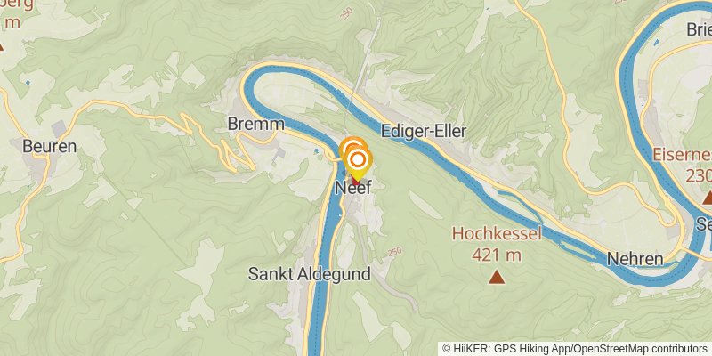Moselsteig spur 2 Map