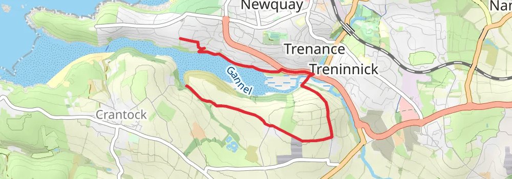 South West Coast Path alt 4 Map