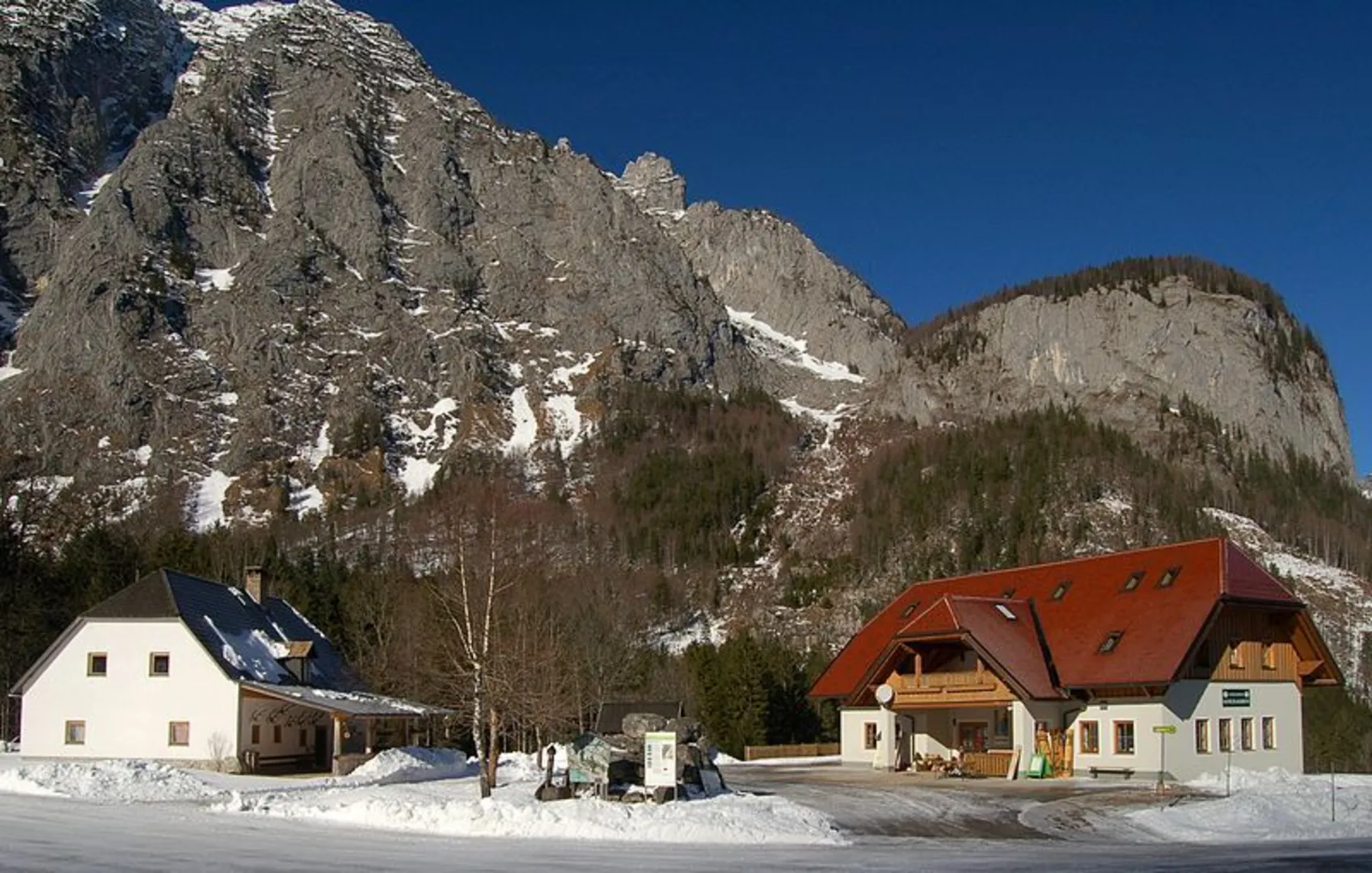 An image depicting the trail Bärenalm - Baumschlagerreith and its surrounding area.