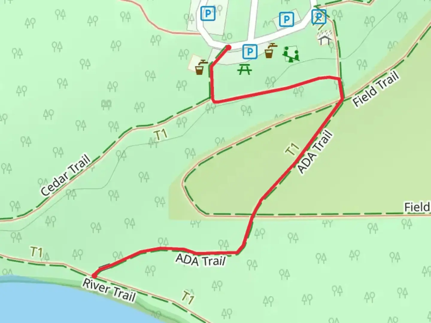An image depicting the trail Cape Horn Road and its surrounding area.