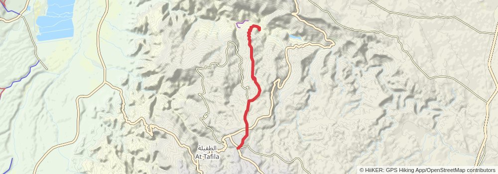 Jordan Trail stage 22 Map