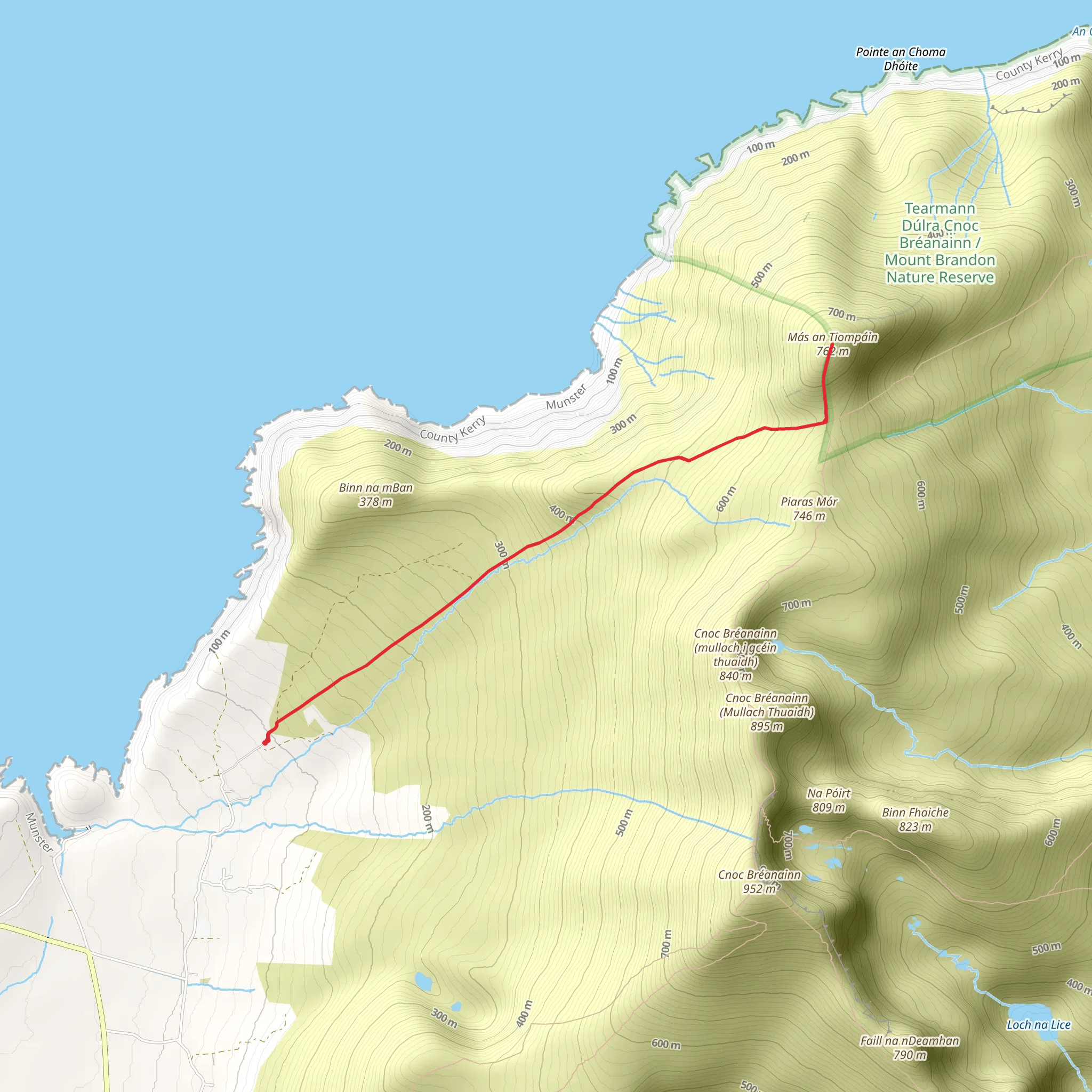 Más an Tiompáin via The Dingle Way mobile static map