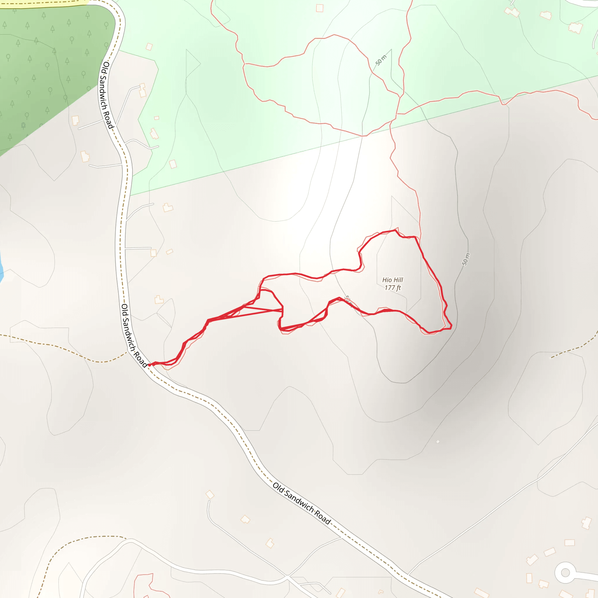 Hio Hill Loop mobile static map