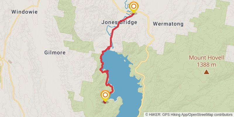 Hume And Hovell Track stage 8 Map