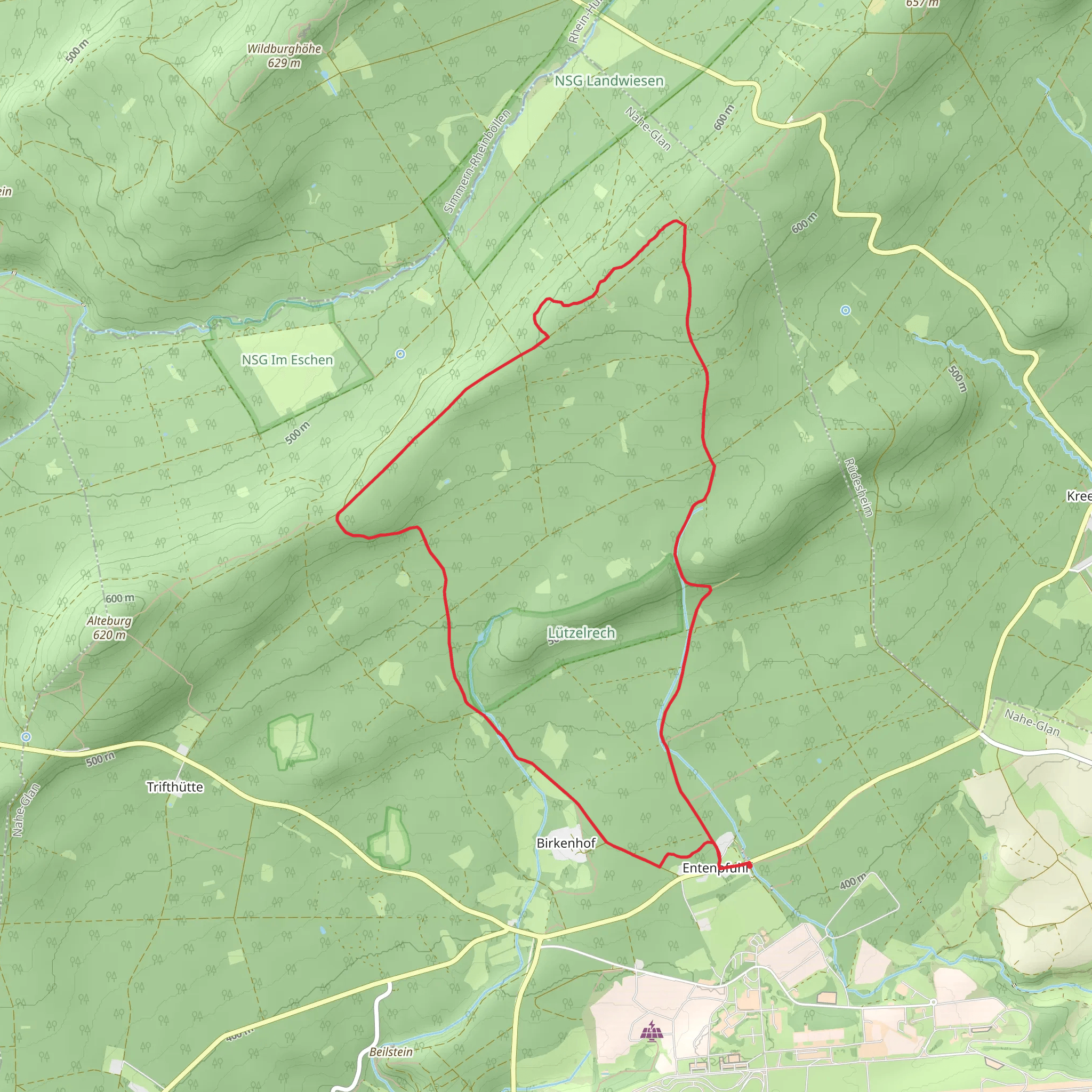 Entenpfuhl 2 and Soonwaldsteig mobile static map