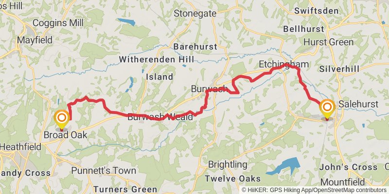 Sussex Hospices Trail stage 7 Map