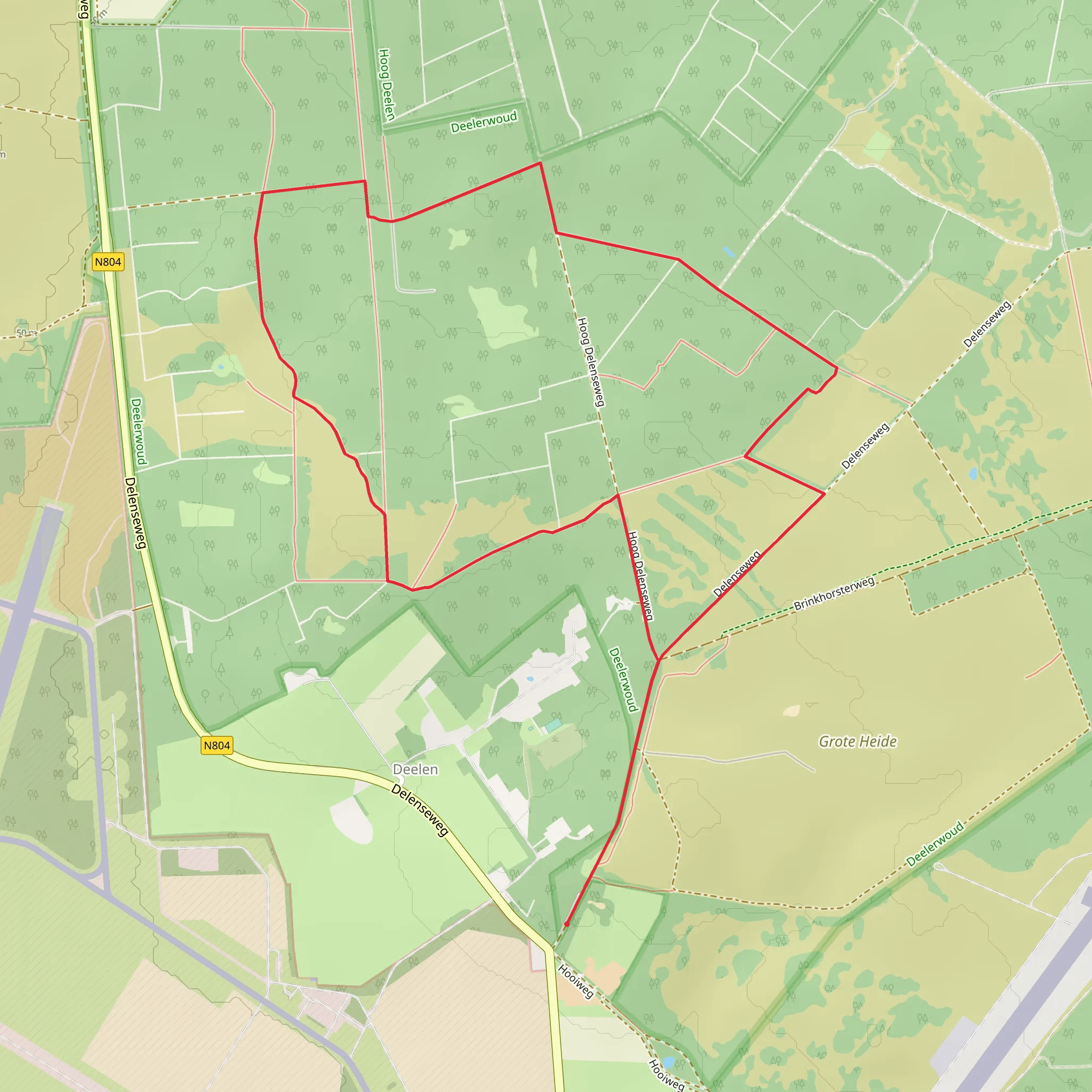 Deelen and Bruine Berg Loop mobile static map