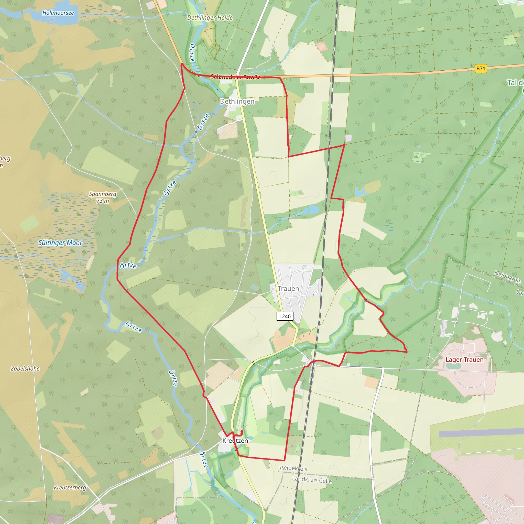 Kartoffelweg mobile static map