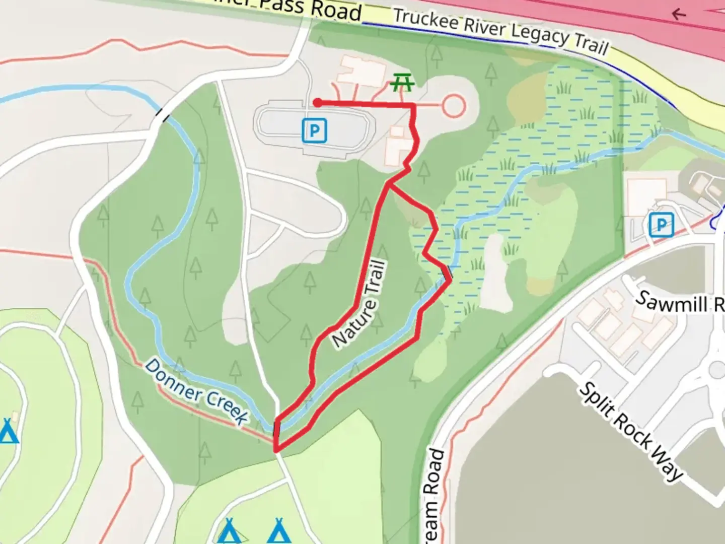 An image depicting the trail Nature Loop Trail and its surrounding area.
