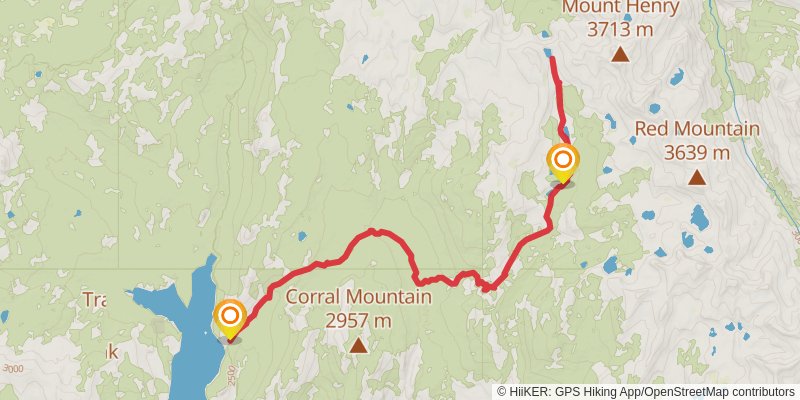 Mosquito Pass via Theodore Solomons Trail stage 3 Map