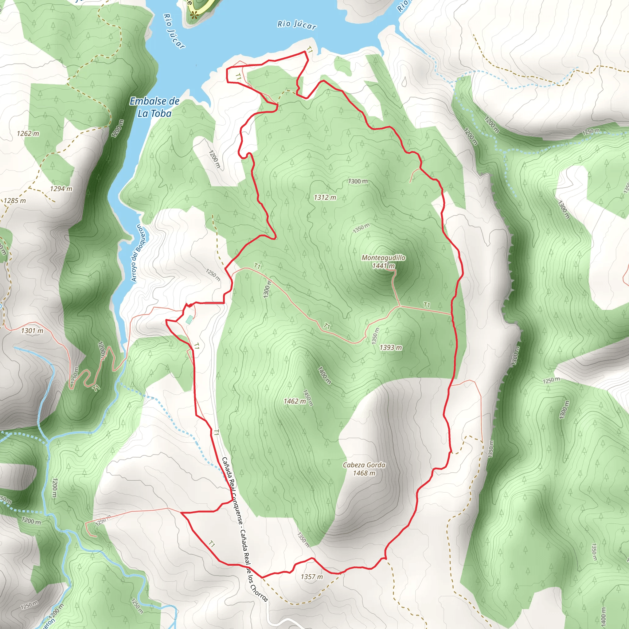 Monteagudillo and the Toba Reservoir PR CU 108 mobile static map