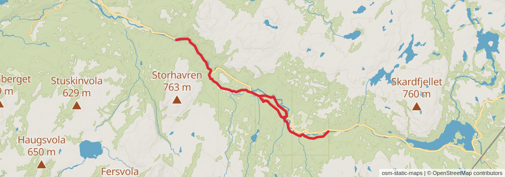 St Olavsleden stage 23 Map