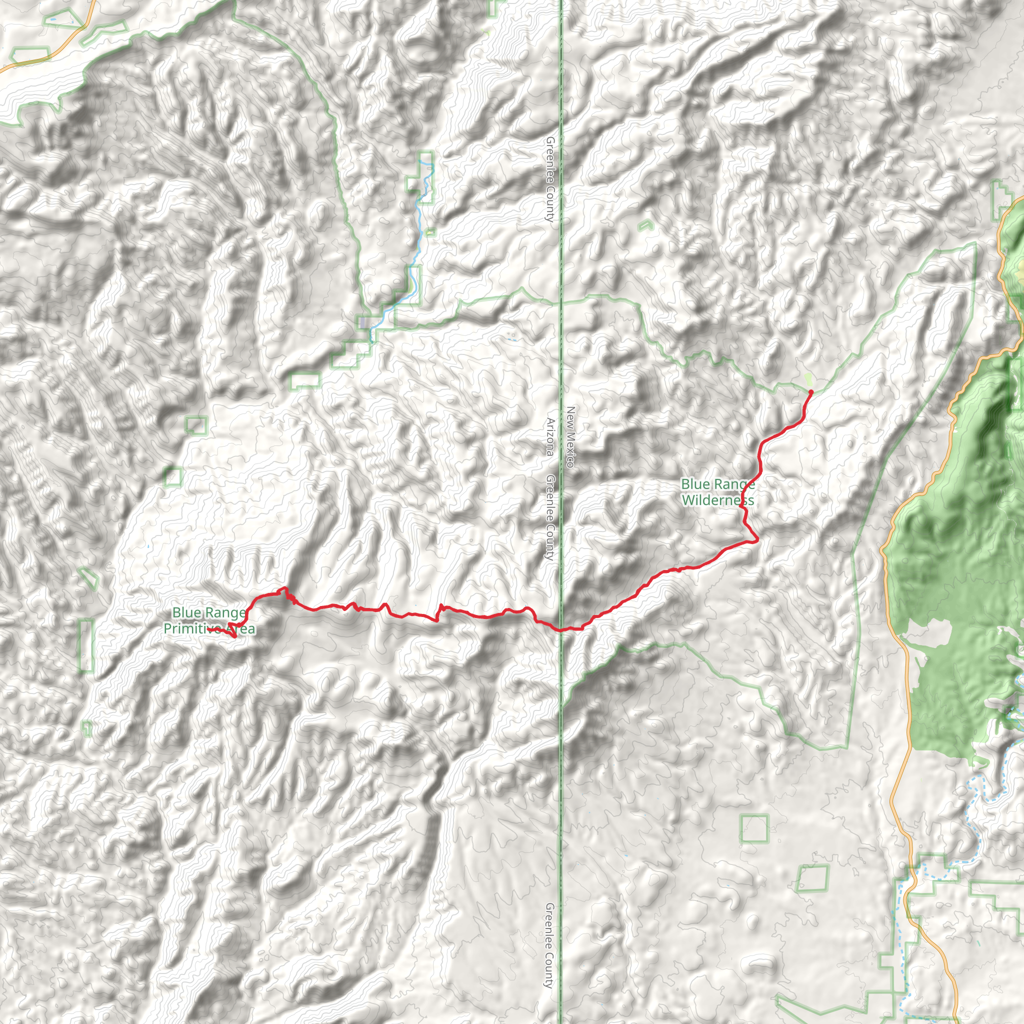 WS Lake Trail via W S Mountain Trail mobile static map