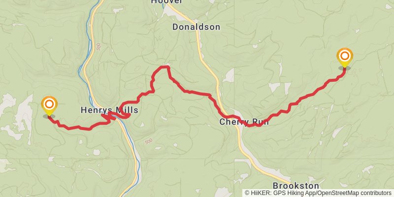 North Country Trail - Allegheny National Forest Section stage 5 Map