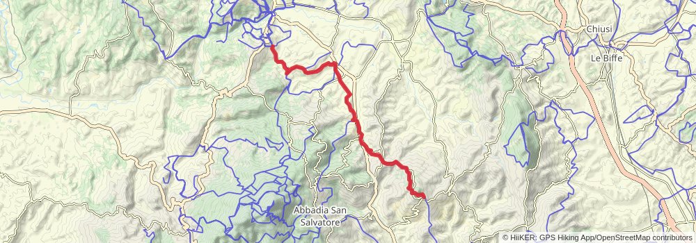 Via Francigena stage 108 Map