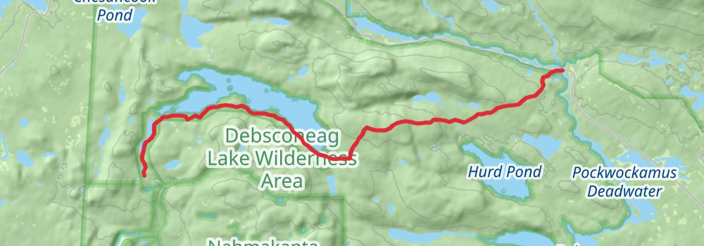 Appalachian Trail Section Hike - 100 Mile Wilderness Trail stage 9 Map