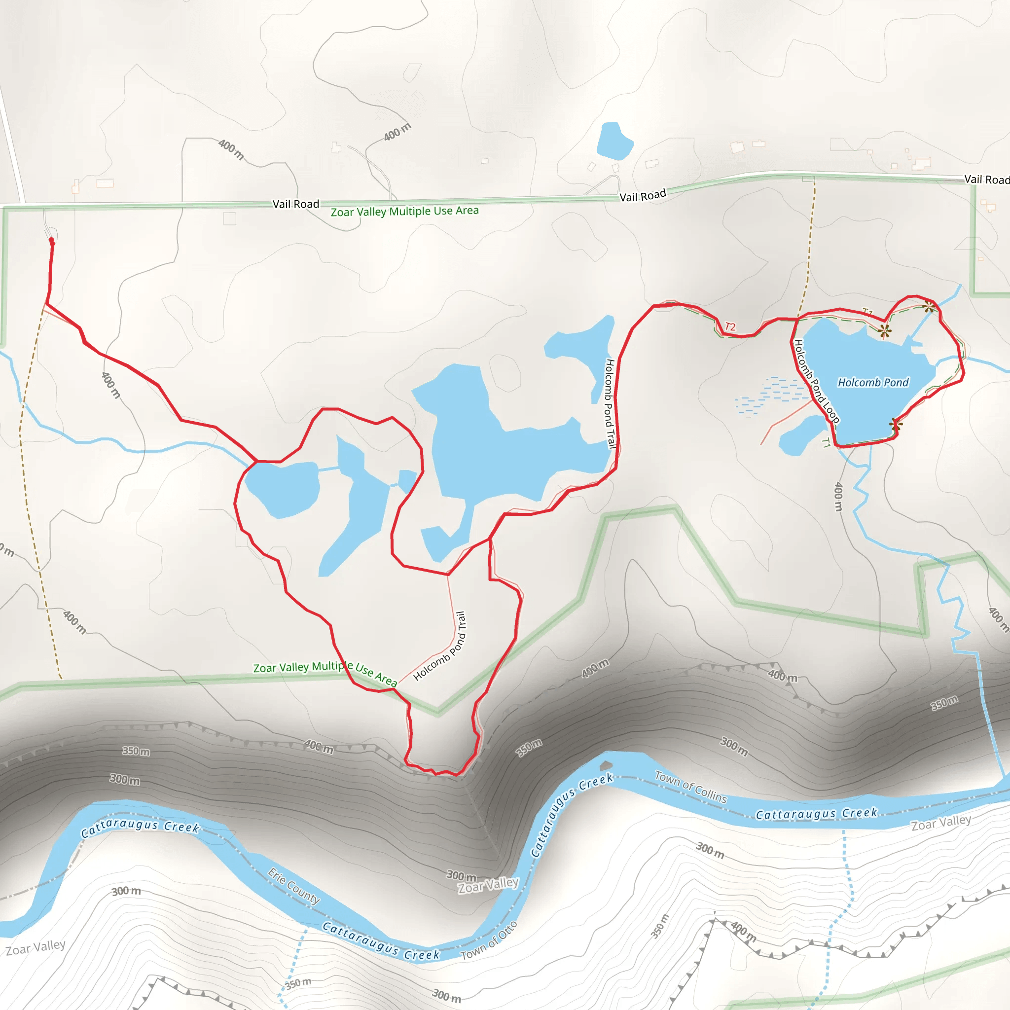 Holcomb Pond Loop mobile static map