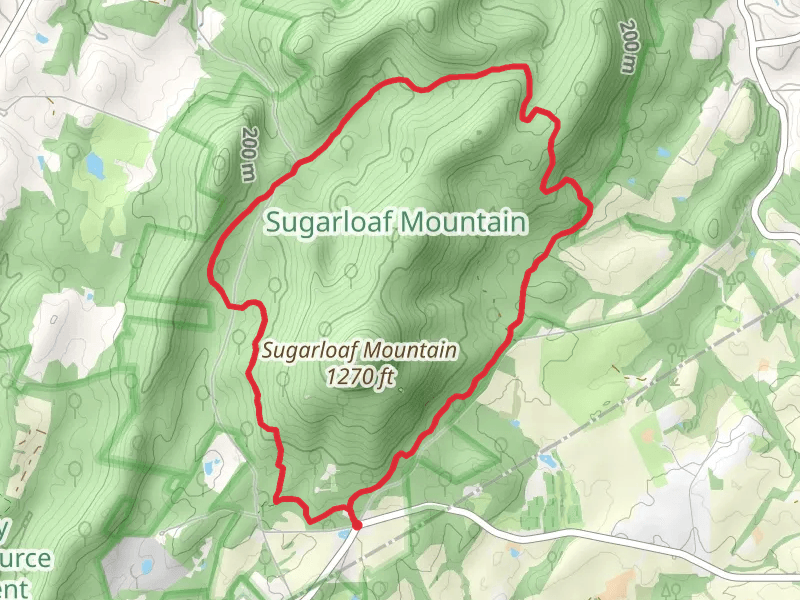 Sugarloaf Mountain - Saddleback Yellow Loop Trail