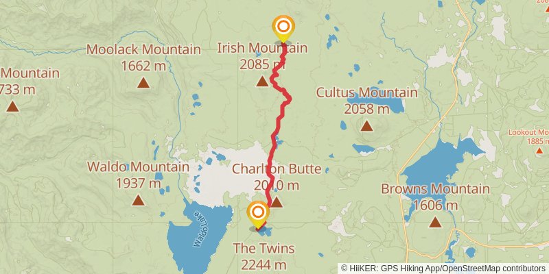 Pacific Crest Trail - Mount Hood To Mount Mcgloughlin stage 17 Map