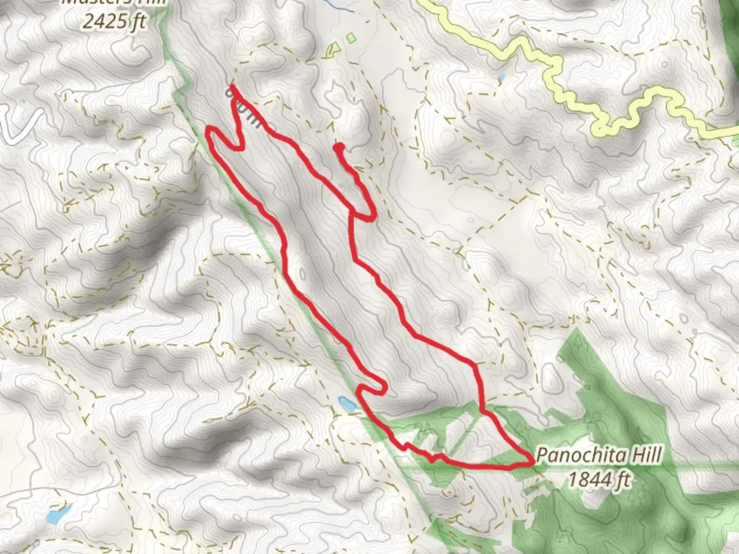 An image depicting the trail Bay Area Ridge Trail and Brush Loop Trail and its surrounding area.