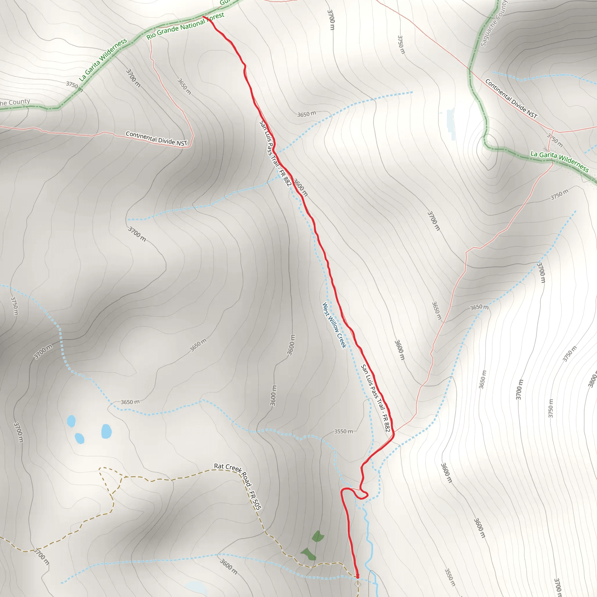 San Luis Pass Trail mobile static map