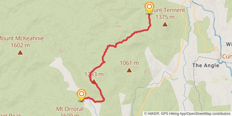 Australian Alps Walking Track stage 41 Map