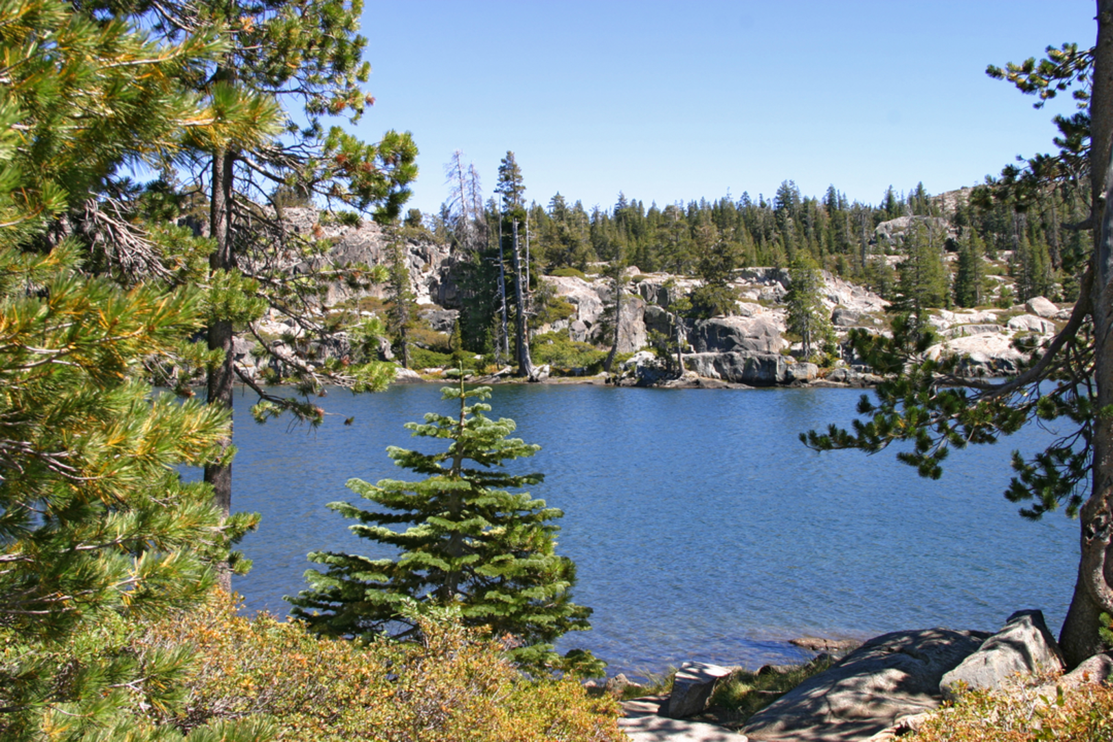 An image depicting the trail Salmon Lake via Loch Leven Trail and its surrounding area.