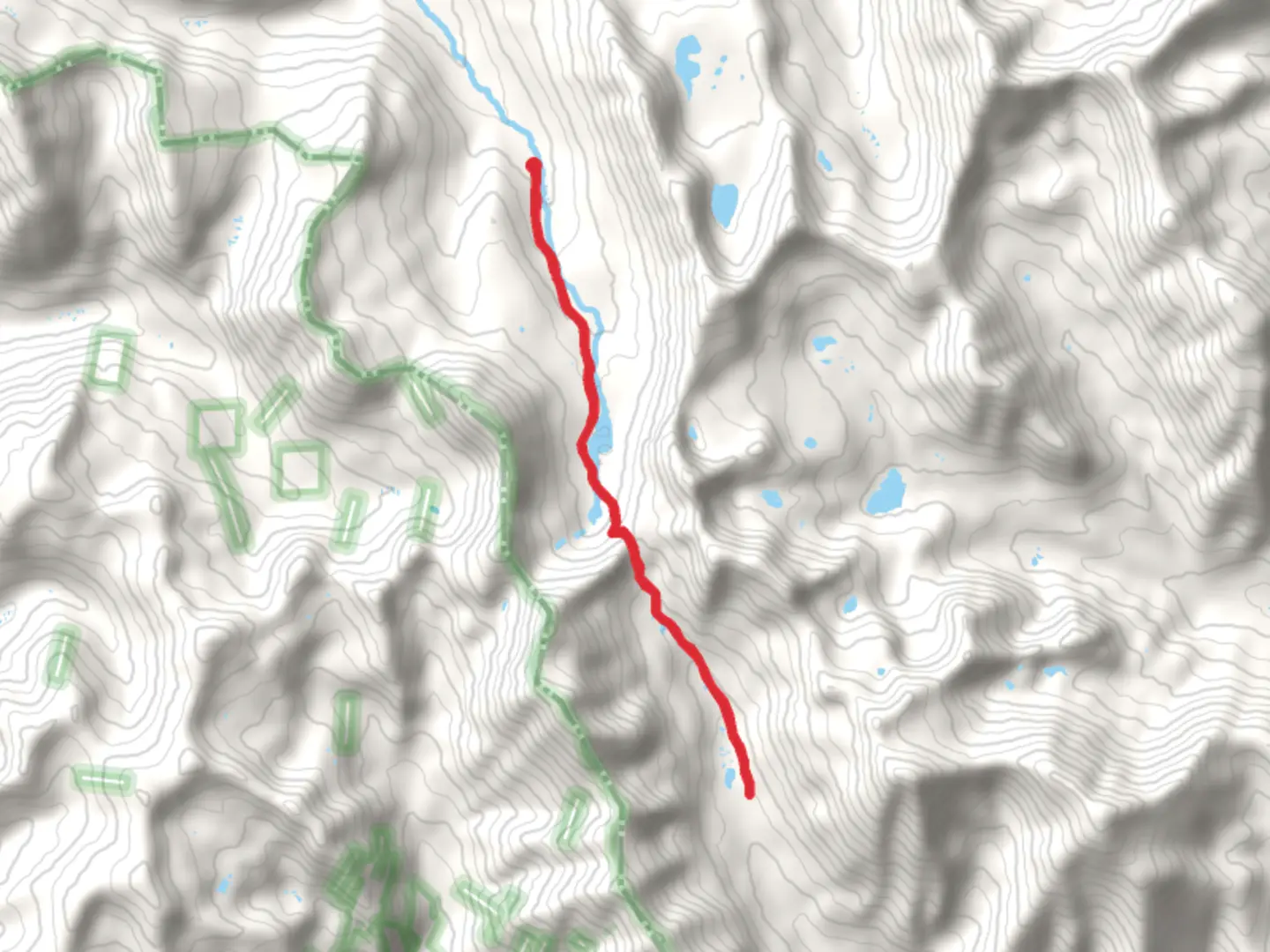 An image depicting the trail Collegiate West and Hancock Lake Trail and its surrounding area.