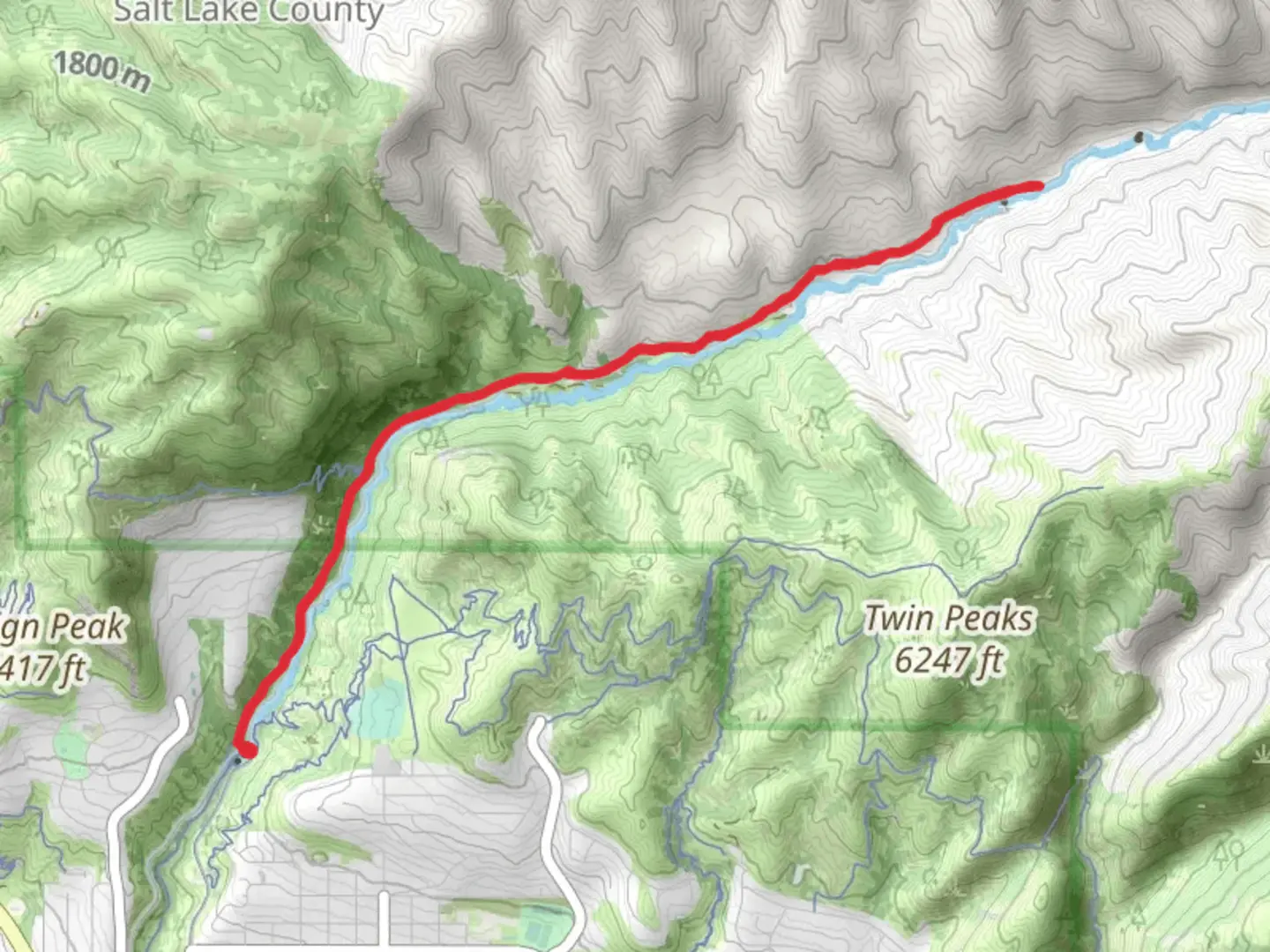 An image depicting the trail City Creek Trail and its surrounding area.