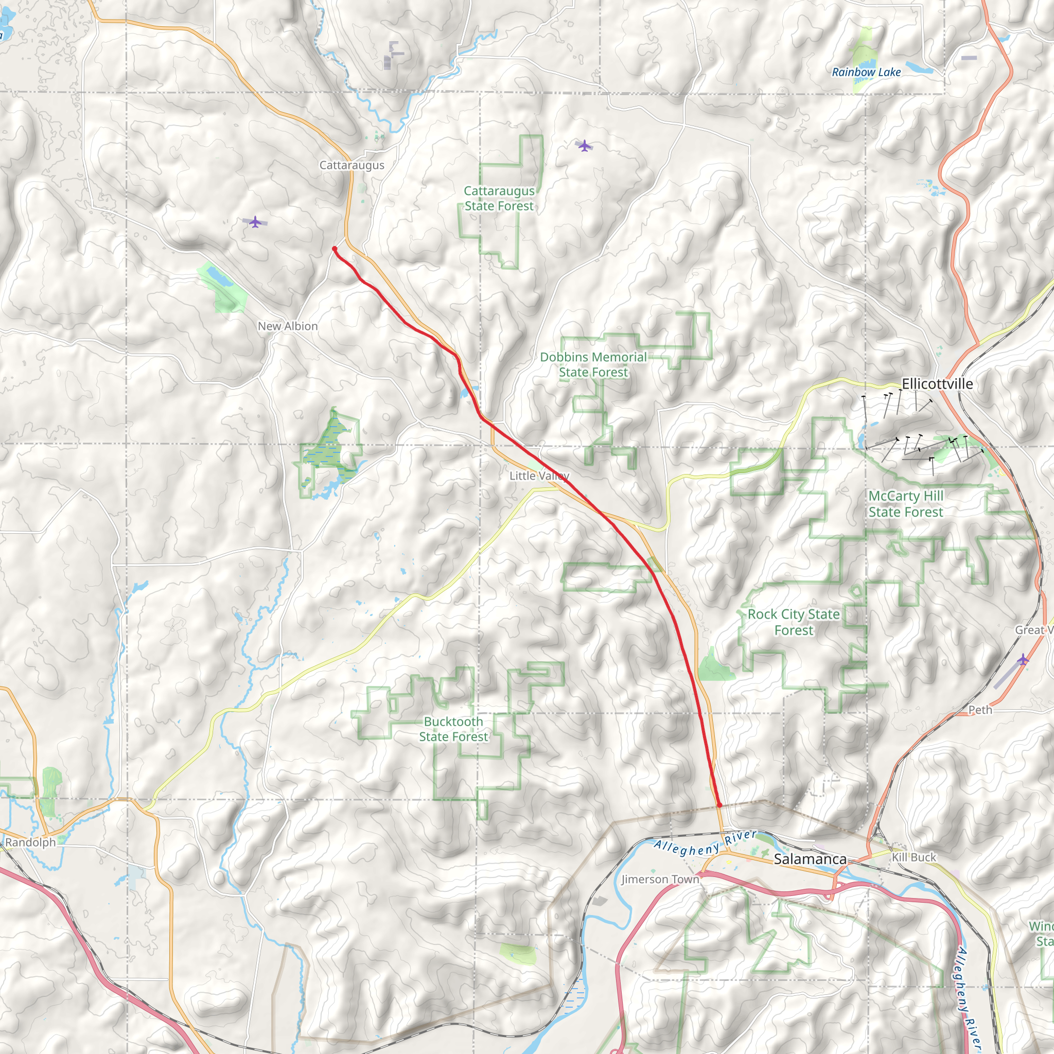 Linlyco Lake - Erie Lackawanna mobile static map