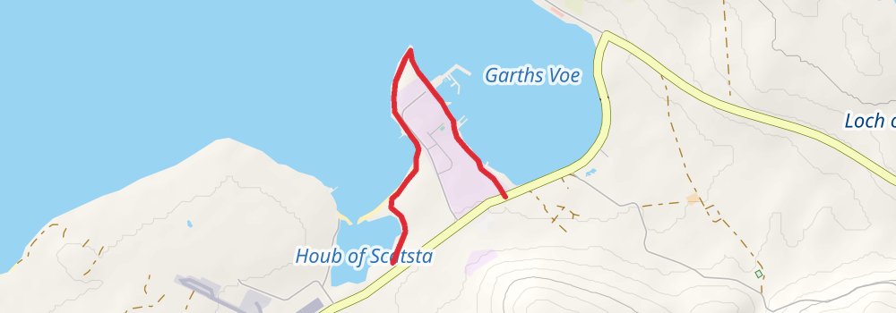 Coastal Walk of Shetland - East stage 14 Map
