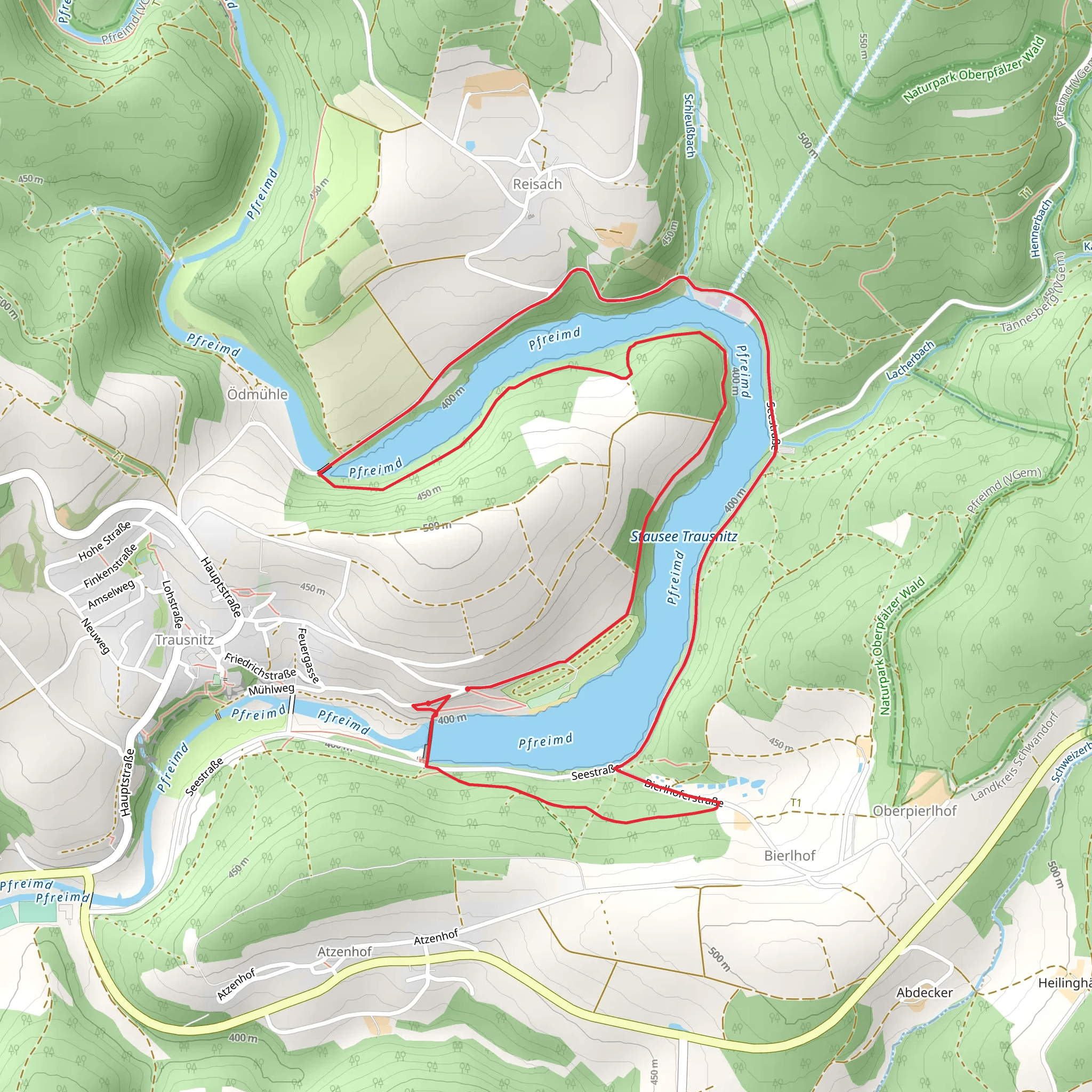 Pfreimd Loop mobile static map