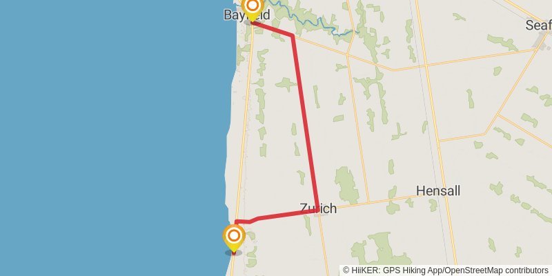 Waterfront Trail stage 70 Map