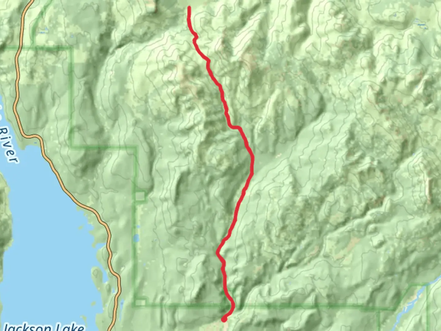 An image depicting the trail West Pilgrim Trail and Pilgrim Creek Trail and its surrounding area.