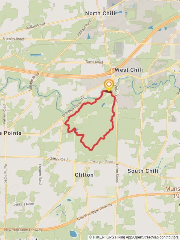 Black Creek Park Loop Trail mobile static map