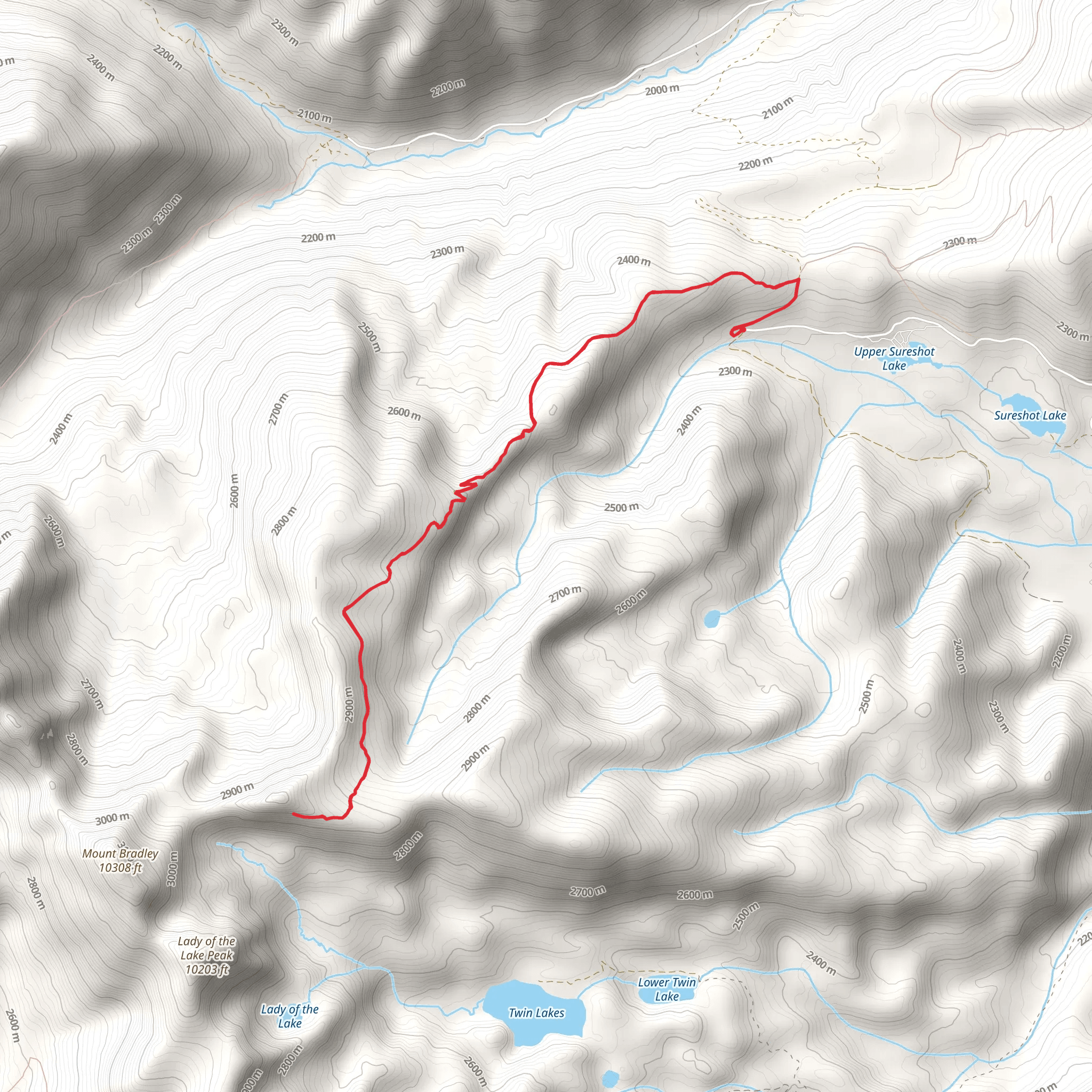 Blaine Mountain Road mobile static map