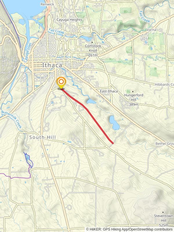 South Hill Recreation Way mobile static map