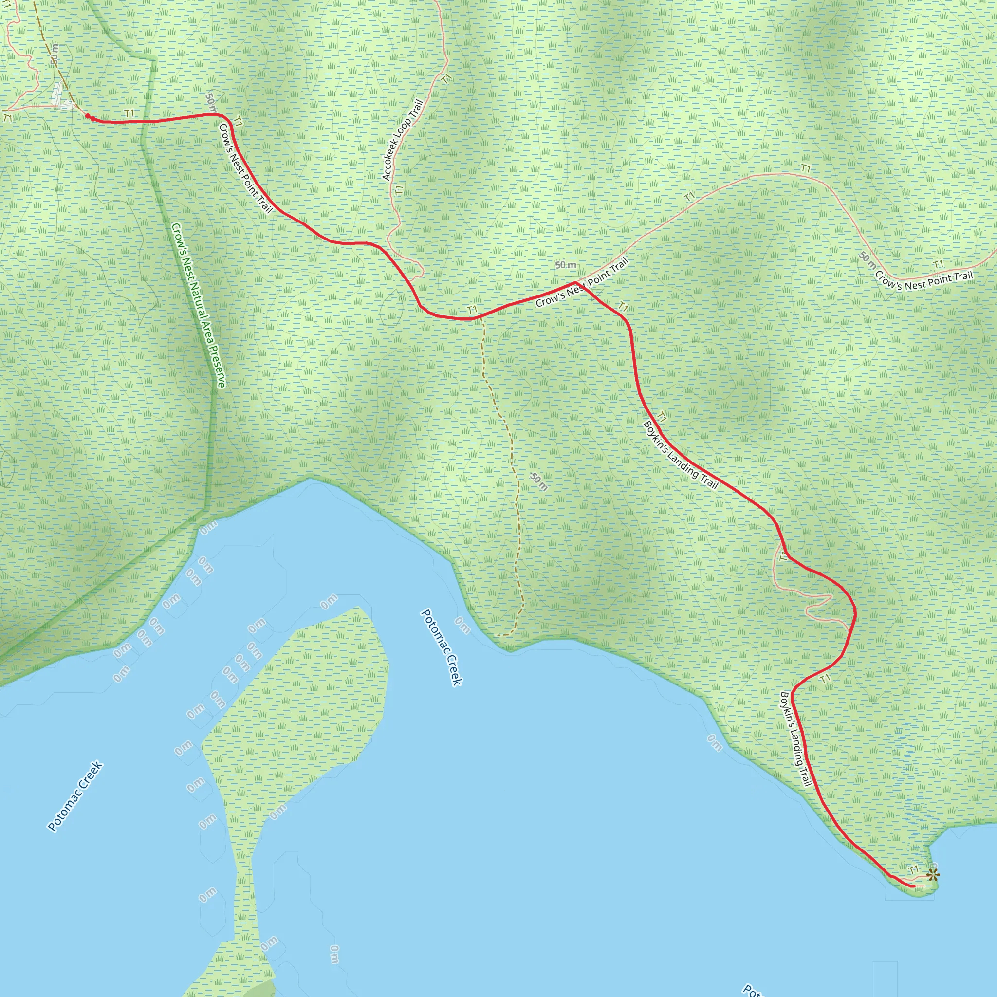 Walk to Boykins Island mobile static map