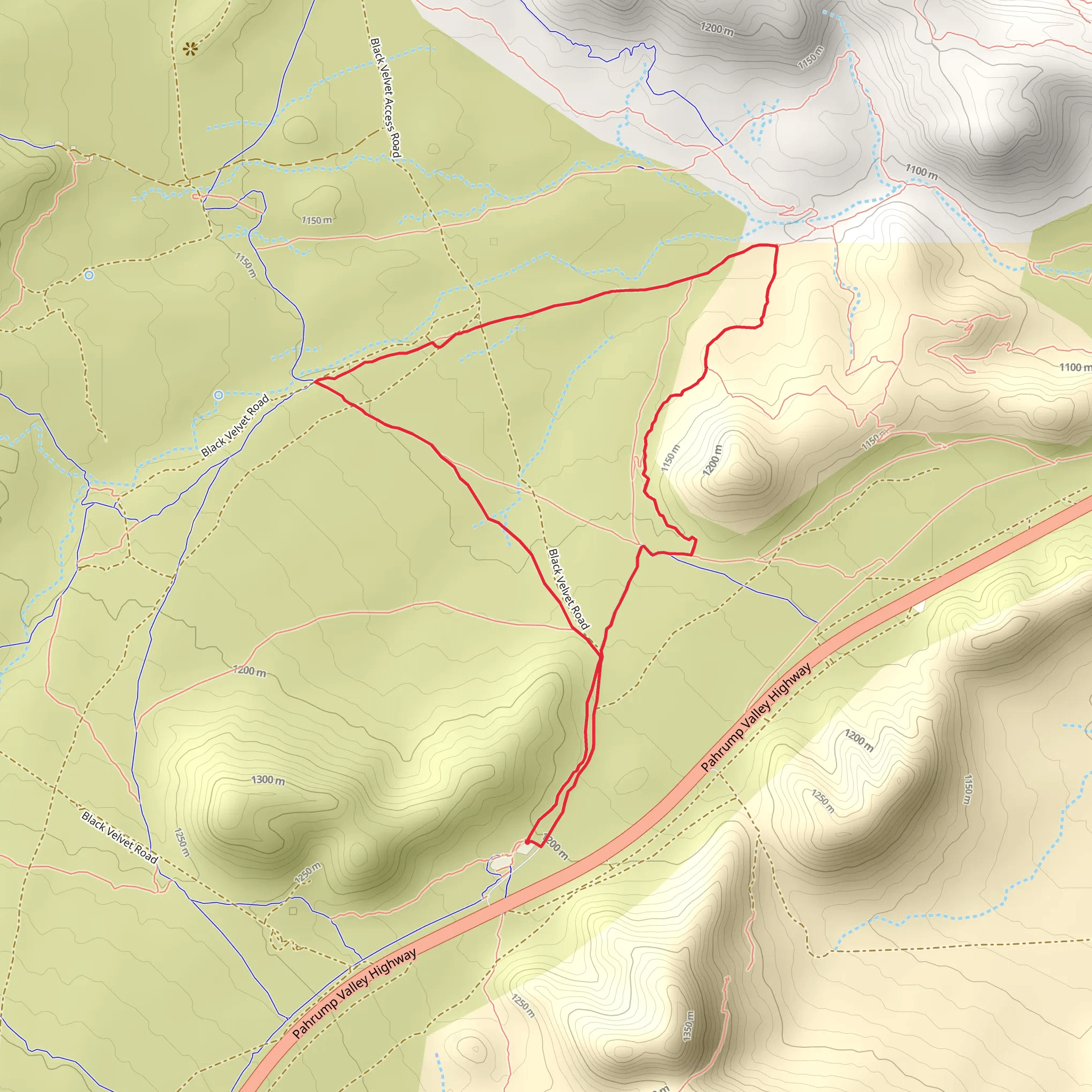 Beginner, Cactus Slalom and Ducky - Dirt Road Sprint Loop mobile static map