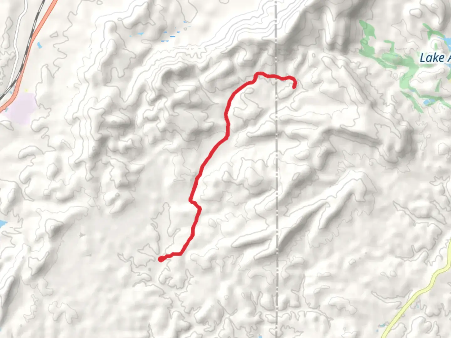 An image depicting the trail Stamp Creek and its surrounding area.