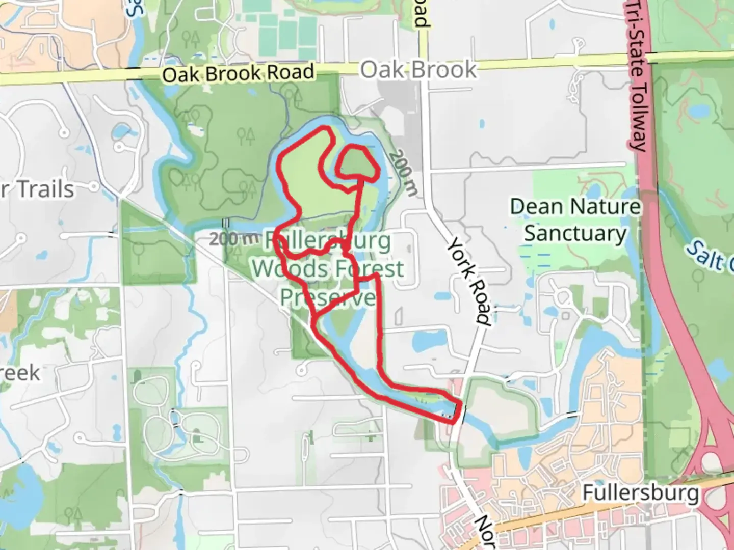 An image depicting the trail Salt Creek Loop - Riverbend Trail and its surrounding area.