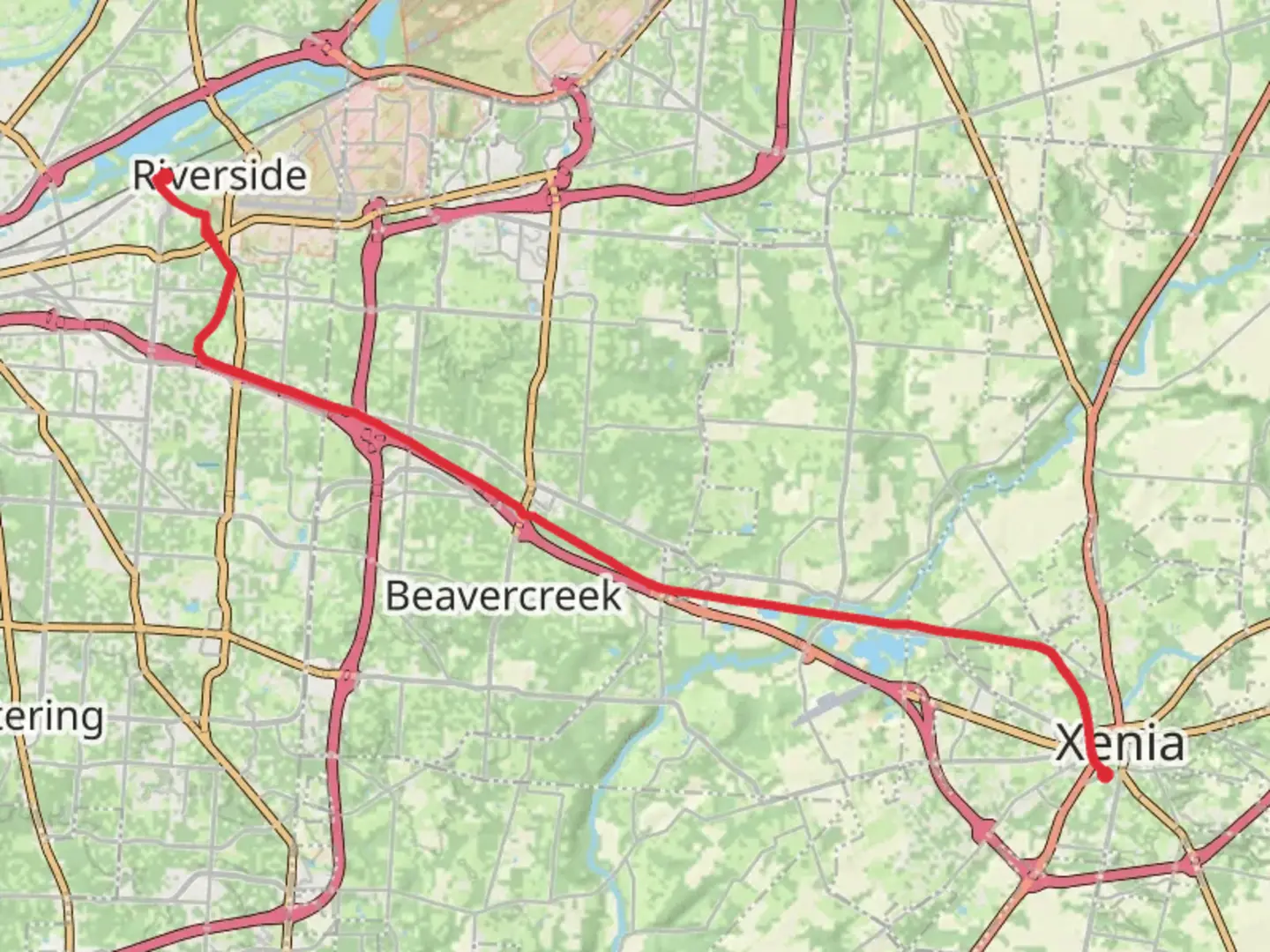 An image depicting the trail Creekside Trail - Riverside and its surrounding area.