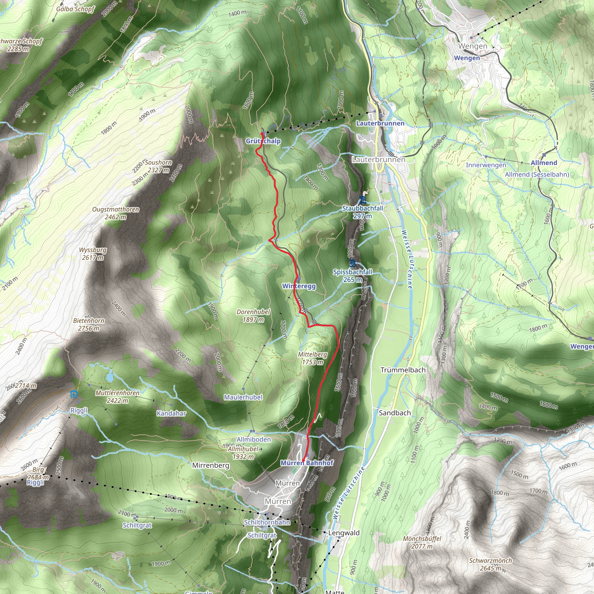 Detective Trail mobile static map