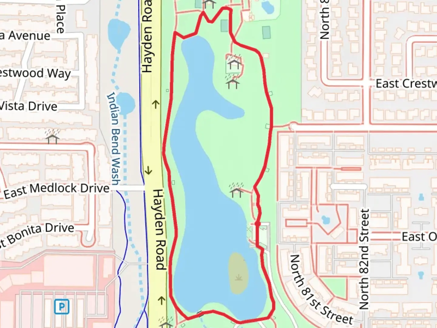 An image depicting the trail Chaparral Lake Loop and its surrounding area.