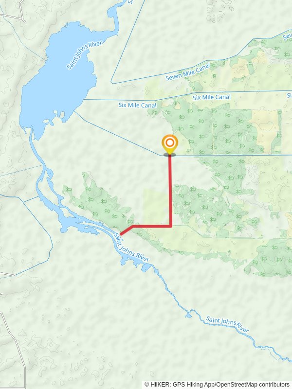 Saint Johns River - River Lakes Conservation Area Trail mobile static map