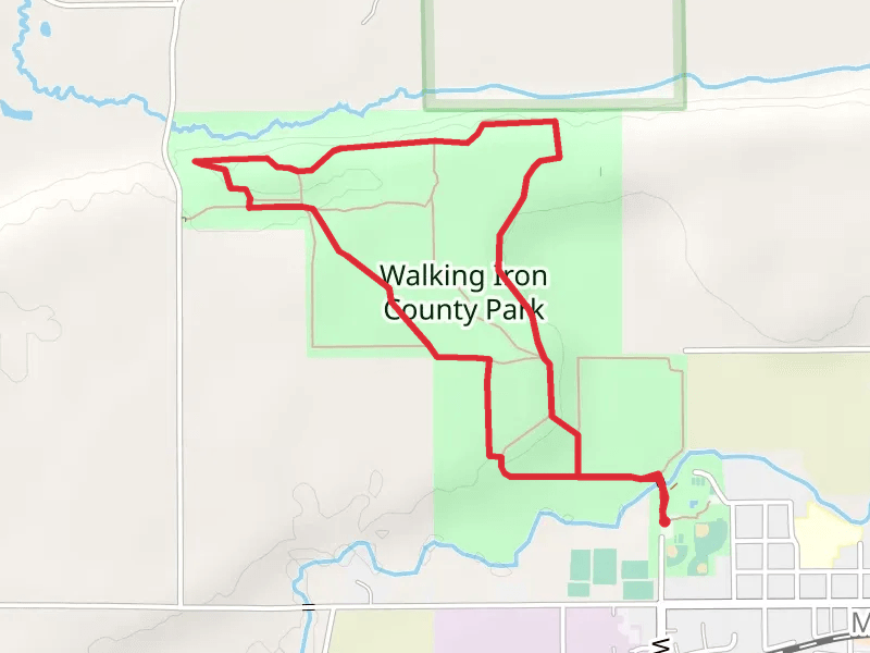 Walking Iron County Park Loop - Lions Park