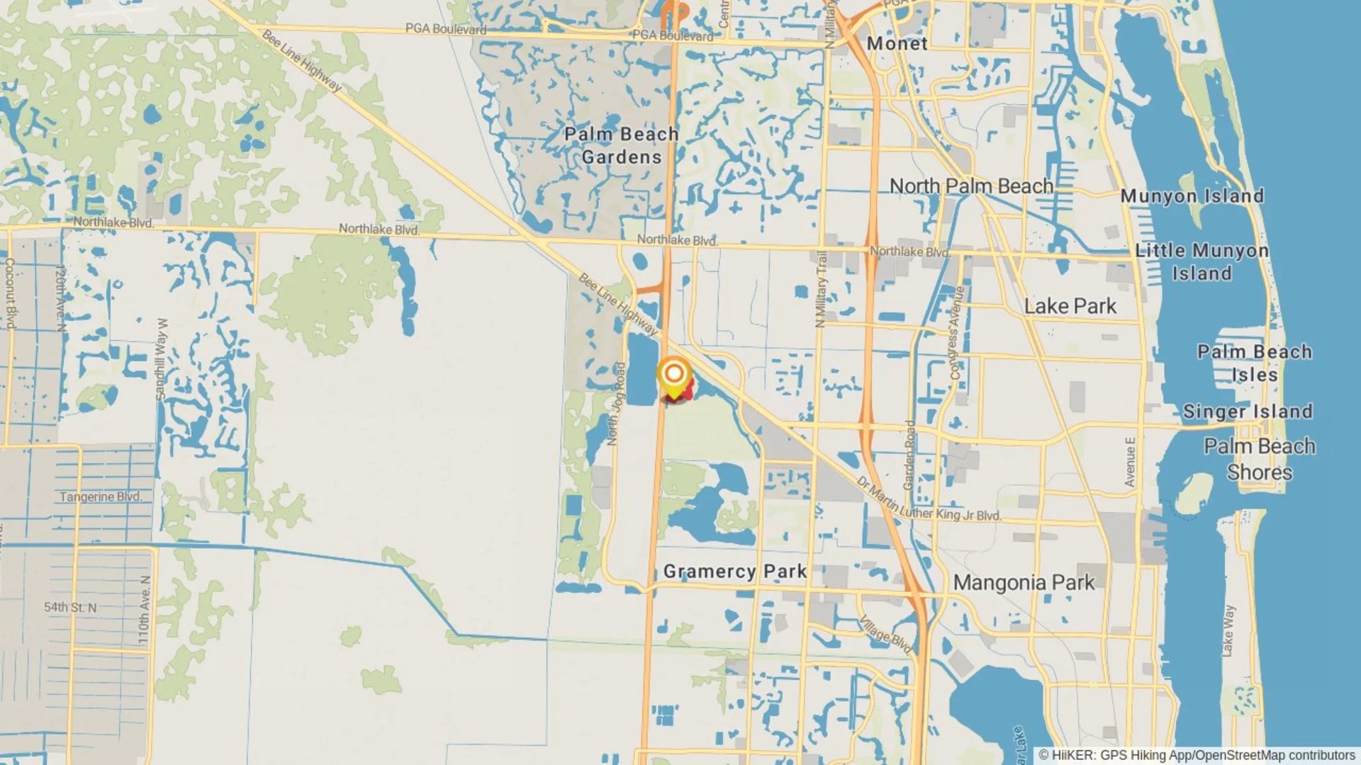 An image depicting the trail Dyer Park Loop Walk and its surrounding area.